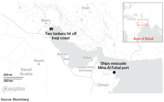 中东油港遭袭油价破100美元